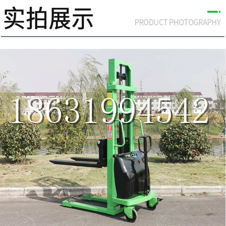 孝感市电动叉车堆高车液压铲车电瓶1吨2吨站驾步行式小型全自动叉车